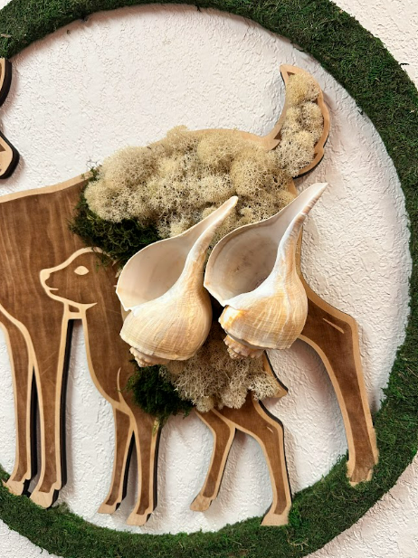 Fabulous FL. Collection Mauna Baby Deer / 2 Shells