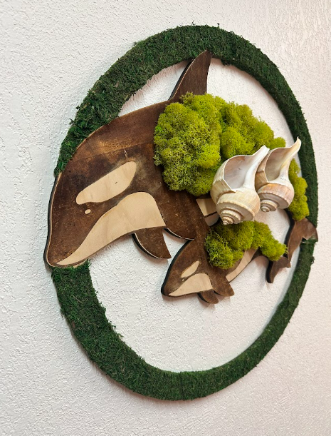 Mauna/Baby Collection — Orca’s Moss & 2 Shells
